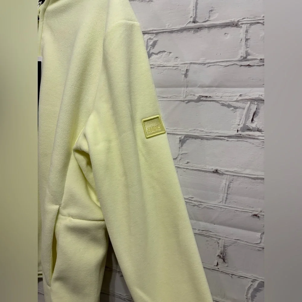 RAINS Half-Zip Sweater in straw color NWT Size XL